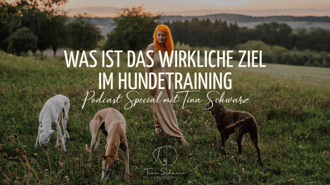 Trainerin, Coach und Mentorin für Menschen mit Hund, Tina Schwarz, erzählt in ihrem Podcast, was das wirkliche Ziel im Hundetraining ist.
