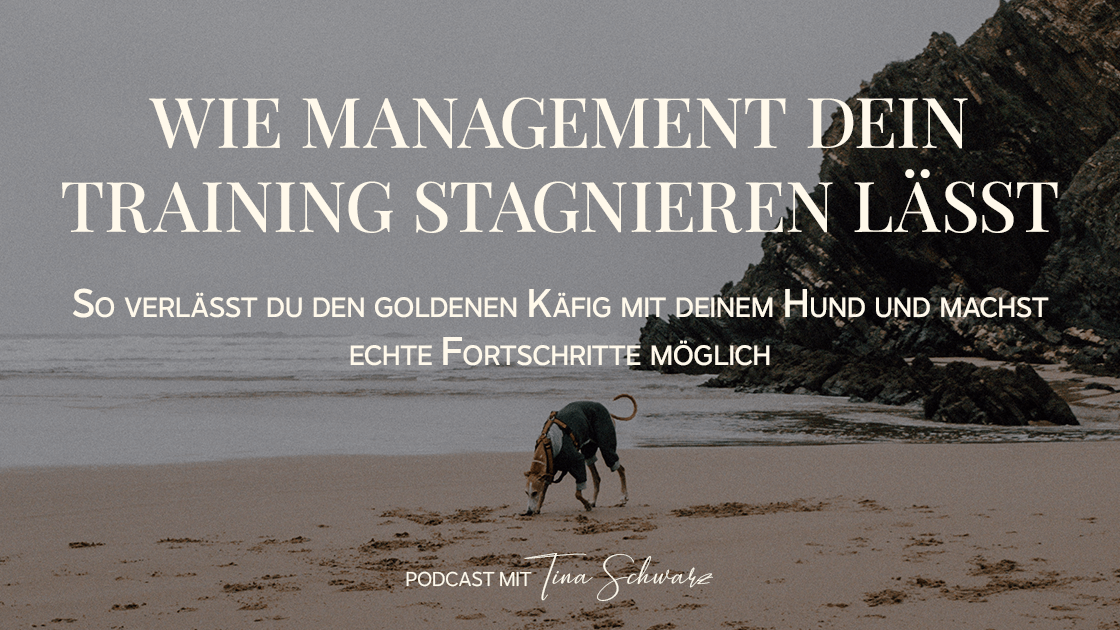 Erfahre im Podcast von Tina Schwarz, Trainerin Coach und Mentorin für Menschen mit Hund ► Wie Management dein Training stagnieren lässt