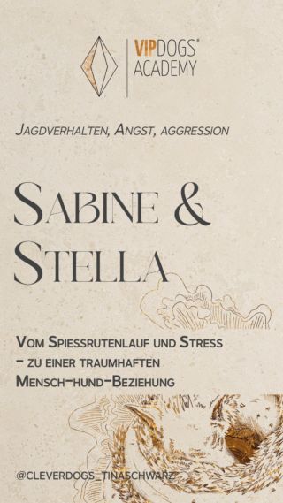 „Sie reagiert auf uns, ich kriege sie davon weg. Sie ist nicht mehr da oben die ganze Zeit. Da sind wir weit weg von inzwischen.“ Sabine und Stella haben fast 8 Jahre verschiedene Wege versucht, um endlich ein harmonisches Team zu werden. 💛 Bis sie ihren Weg in die VIP Dogs Academy gefunden haben. Danke dir so sehr für dein Vertrauen! Die beiden haben sich schon im Welpenalter gefunden und durch viele unglückliche Ereignisse lange auf ihr harmonisches Leben warten müssen. Und sie sind so ein wundervolles Beispiel: 🕊️ Dein Hund ist nie zu alt, oder das Verhalten zu krass. Es lohnt sich immer sich der Welt deines Hundes zu öffnen. ⚓️ Dank des bedürfnisorientierten Weges können sie heute ihre Zeit genießen und sich gegenseitig wirklich vertrauen, trotz der früheren großen Probleme. 🪶 Echte Co-Regulation wurde möglich dank des Coachinganteils der Academy, der Sabine zu mehr Ruhe verholfen hat. Dieser Weg ruft dich? 🤍 🏹 Nur noch vier Tage, bis sich die Türen zur VIP DOGS ACADEMY wieder öffnen. Über 120 Menschen mit Hunden stehen bereits auf der Waitlist für die nächsten 111 Startplätze ab 12. Juni. 🕊️ Du bist so herzlich eingeladen dich auf die Liste zu setzen, wenn du am Freitag 16 Uhr als eine:r der Ersten den Link zur Anmeldung zum besten Preis bekommen möchtest. Ich freue mich so sehr dich und deinen Hund kennenzulernen und dich dabei zu unterstützen, die Zukunft zu schreiben, die du dir wirklich wünscht. Liebe geht raus, Tina